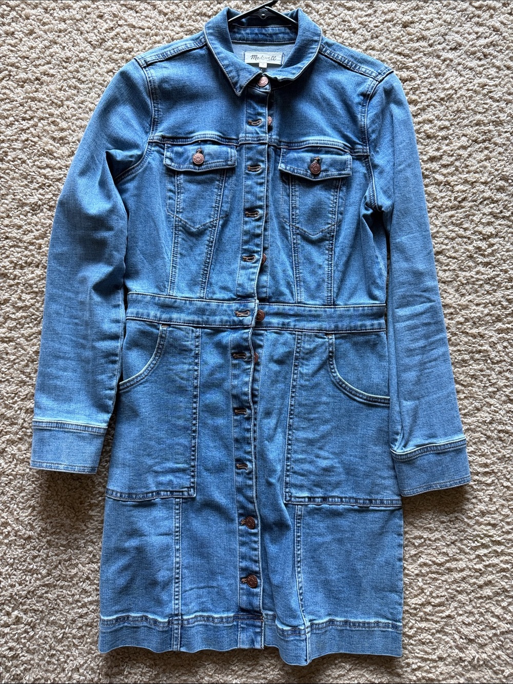Madewell Light Blue Denim Dress